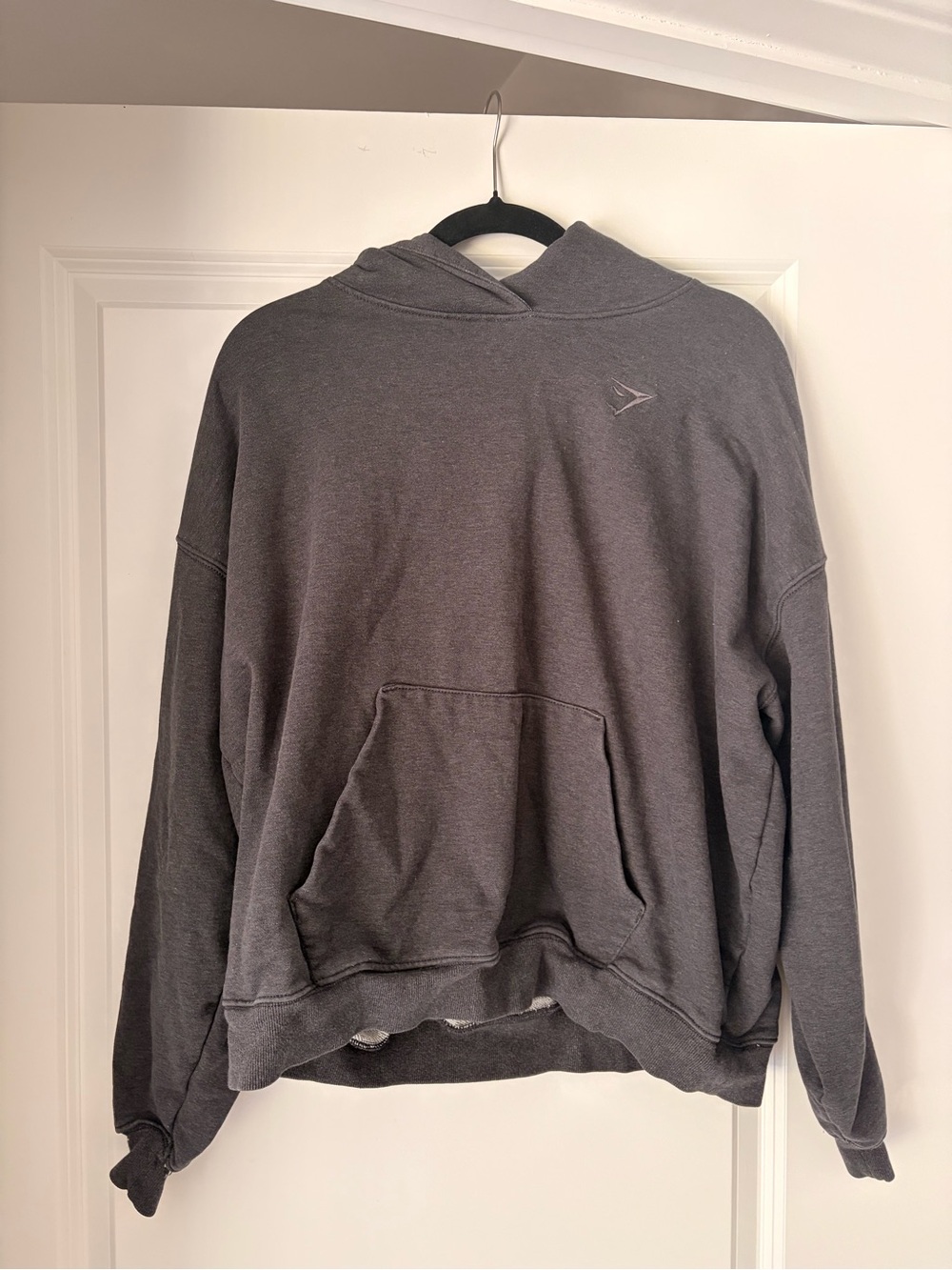 Gymshark Men's Charcoal Gray Hooded Pullover